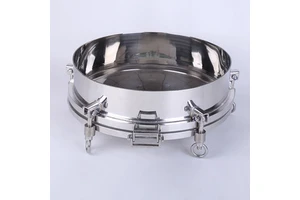 Source Manufacturer's Round Quick-Opening Pressure Manhole with Sight Glass Flange Cover Sanitary Manhole