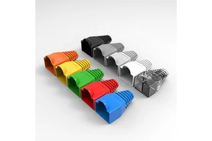 Linkwylan RJ45 Cable Boots Modular Plug Protection Sleeves Strain Relief 5.0-6.0mm Cat5e Cat6 Cable 9 Connector Accessories