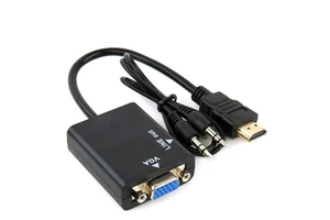 Wholesale for to VGA Adapter Converter with Audio 1080P HDTV Gold Plated Connectors Combination Shielding for Monitor Use
