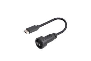 USB Type-C 3.0 3.1 Bayonet Type Waterproof Connector IP67 GEN 1 USB-C Cable Plug Socket