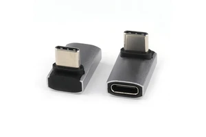 Fast Charging 90Degree USB 3.1 C Type Male To USB 3.1 C Type Female Adapter