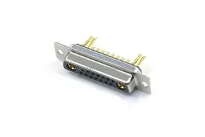 High Power D-SUB 17W2 Female Connector 17W2 Socket with 10A Rated Current High Current Solder Type for Cable Copper Material