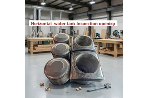 Food Grade 304 Manhole Horizontal Inspection Opening 1000Liter 420mm Round Inspection Opening for Water tank