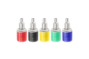 JIALUN 4mm Banana Plug Socket Insulated Binding Post Terminal Connector Color Coded for Test Instruments Battery & DIY Use