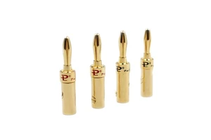 YIVO XSSH Audio Male Banana Pin Connector Plug HIFI Brass Plated Gold Wholesale Speaker Audio & Video Cable Adapter