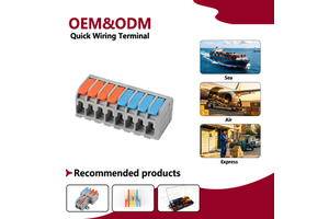 Good Quality PCT In/Out Compact Conductor Wire Splice Connectors Push In Lever Splicing Butt Connector Nuts