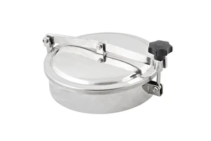High Pressure Stainless Steel Vessel with Manhole Manway Cover Inox New Condition Wheel Included