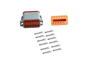 DT06-12S DT04-12P Deutsch DT 12 Pin Gray Male And Female Auto Waterproof Electrical Wire Connector Plug