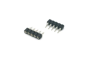 2.54mm Pitch Hole Female Header Brass Contact H7.0mm 2X17Pin Straight DIP PCB Board Mezzanine Connectors PBT Housing Black
