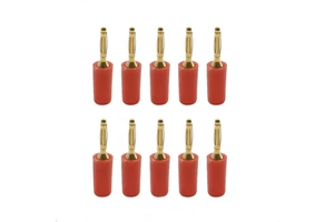 2mm Banana Plugs for Speaker Wire Gold Plated Musical Speaker Cable Wire Pin Jack Test Probes Connectors for Amplifier