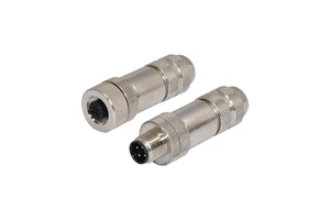 Waterproof Field Circular M12 Straight Shielded Assembly 3 4 5 8 12 17 Pin M12 Connector