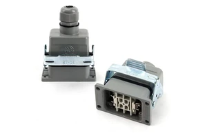 BYLJQ Heavy Duty D-Sub Micro-D Connector 4-24 Pin Brass Contact Aluminum IP65 Power PCB Audio/Video Multipurpose