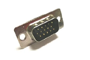 ARIBA HDSV-M15DXXXX-59 D-Sub 15 Pin Male DIP Vertical Connectors High-quality 3-Row Board End Lock Nut Gold Contact Ni Shell