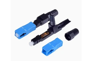 Telecommunication Grade Singlemode Simplex Fiber Optic SC/UPC Fast Connector 55mm ~ 60mm
