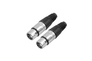High Quality Custom Female 3 Pin Xlr Audio Female Plug Audio Video Connectors