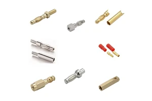 Custom Bullet Connector Motor Electric Adjustable Red Sheath 2Mm 3.5Mm 4Mm Banana Plug for Rc Battery Parts Head
