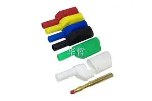 High Quality 4mm Stackable Plug-In Safety Banana PL6-PL8 Pure Copper with Gold Plating Tip Connectors