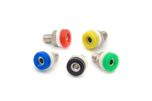 Mini Brass 2mm Banana Socket Jack With Screw Jack Panel Terminal for Banana Plug Audio Speaker Connectors
