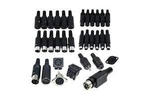 Din S Terminal 3/4/5/6/7/8P Pin MDC /MPC Miniature Power Mini Male Plug Female Socket Panel Mount Chassis Connector