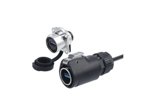IP68 Waterproof LED Display Data Signal Quick Plug Cable LP24 USB 3.0 Plastic Metal Industrial Aviation Circular Connector