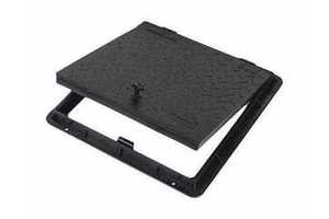Durable Underground Utility Manhole Cover and Frame for Outdoor Drainage Electrical and Telecom Systems