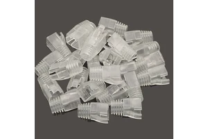 100 Pack 7.5 mm Ethernet Cable Connector Boot Transparent Network Modular Plug Protection RJ45 Boot