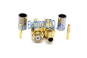 Coaxial Connector 12-32UNF Jack Crimp Flex 2 Cable Connector ,DFQ Female Crimp Type