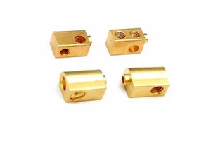 Premium brass terminal connector high conductivity electrical wire termination component for panels and switchboards