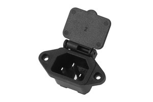 Wholesale Price 3pin Ac C14 Connector With Waterproof Hat Copper Material 15 10A Power Inlet Industrial Socket