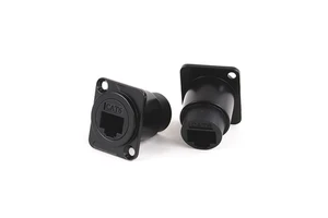 Cat.6 Internet RJ45 8p8c Module Connector, RJ45 Network CAT.6 D Type Panel Mount Chassis Socket