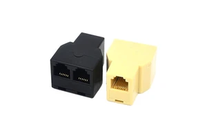 CAT3 RJ11 6P4C RJ12 6P6C Telephone Connector Cable Adapters Splitter