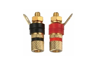 Red Black Brass Nickel Small MINI 4mm Banana Plug Speaker Socket Audio Binding Post