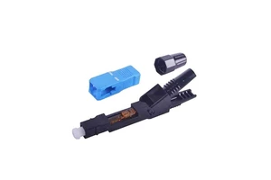 SC APC UPC Single Mode Green Blue Field Assembly Optical Fast Connector Fiber Optic Quick Connector for Ftth Drop Cable