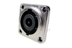 SREXACT SVP563L-8P-Z 8-Pin Flat Shape Speaker Connector Silver Plated Phosphor Bronze Pins 25A Rated Male Gender Solder Type
