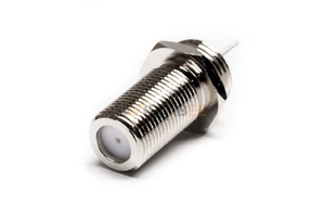 RF Coaxial Connector Bulkhead Straight F Female