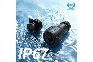 SVK54-VFS 54 Pin Female Audio Video Connector Receptacle Housing Panel Mount With Cable Clamp
