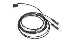 4.0 Banana Head Physiotherapy Electrode Wire 2.0 Needle Connector PU Flame Retardant Spring Power Cord for Low Power DC