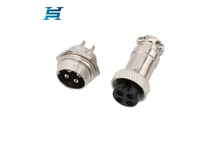 7-day Delivery GX16 Aviation Connector Female (2-10 Pin) - Gold-Plated Copper Contacts Industrial Plug With Cable Mount