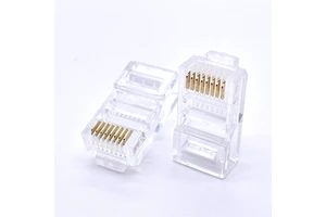 Soulin UTP Cat6 Cat7 8P8C Modular Plug Wire Hole 1.0 Crystal Header Rj45 Keystone Ethernet Network Port RJ45 Connector