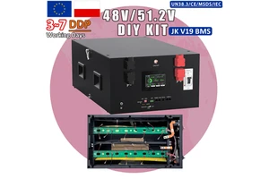 EU Stock A2 Version DIY Kits V19 JK 250A BMS 16S Lifepo4 Battery Case 48V Lifepo4 DIY Box 280Ah for Home Solar Storage Systems