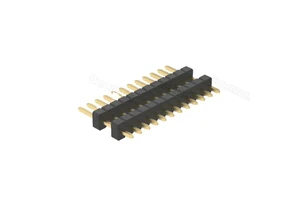 Denentech Dual-Plastic Male Header Pins Single Row Straight DIP 1.27mm 2.0mm Connector Board Board Board Mezzanine Connectors