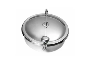 Stainless Steel Sanitary Round Recessed Manhole Cover for Food Processing Machinery Normal Pressure Tank Manhole Cover