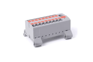 RPTKIX 6/18X2.5-NS35 Din Rail Automotive Distribution 19 Position Plug-in Copper Contact 26-12AWG Terminal Block 450V 24A Wire