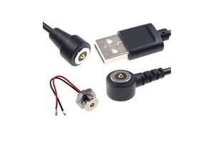 Factory Supply Magnetic USB Wire 8.5mm Diameter Circular Connector Waterproof Pad Round Magnetic Pogo Pin Connector