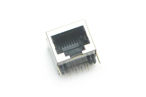 Compact Reliable Durable Shielded RJ45 10P8C Short Body Angled Connector for Ethernet Network Interface