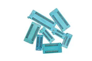 14 16 18 20 24 28 32 40 P Pin 2.54 MM Green DIP Universal ZIF IC Socket Test Solder Type IC Lock Seat Zif Socket