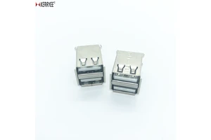 Double Stack 2 Usb Port Female USB 2.0 Connector