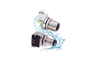 M8 Pcb Panel Socket Solder Type IP67 3p 4p 5p 6p 8pin Male Female Rear Mount Shield Straight Angle Ground Pin M8 PCB Connector