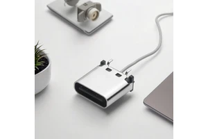 High End USB Type-C Receptacle Connector with Brass & LCP Materials Excellent Flexibility Shielded 5A Rated 8.8mm Length