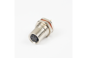 M8 Angled Male Female Back Mount Plastic Socket PCB Panel 3 P 4pin Screw 90 Degree M8 Waterproof Connector
